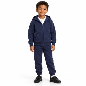 Fleece-Lined Zip Hoodie — model view