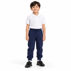 Fleece-Lined Sweatpants — model view