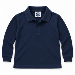 Navy Long Sleeve Polo