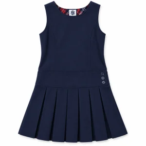 Navy Pinafore Dress
