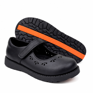 Black Cutout Mary Jane Shoes